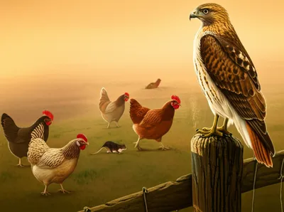 Illustration chickenhawk - Image 1