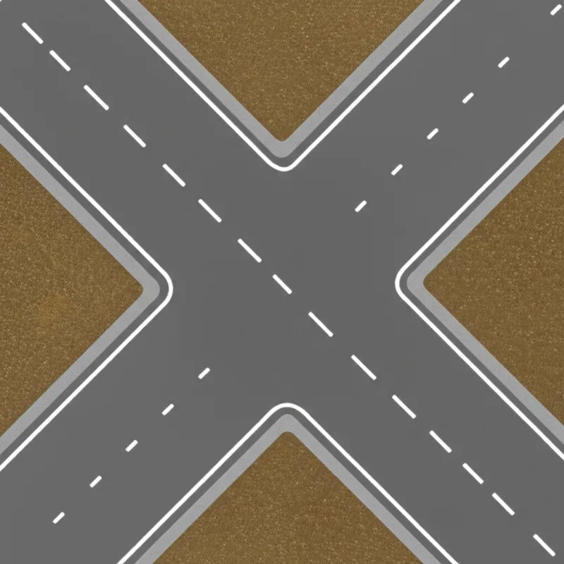 Ilustración visual de la palabra "crossed" - Cruzar