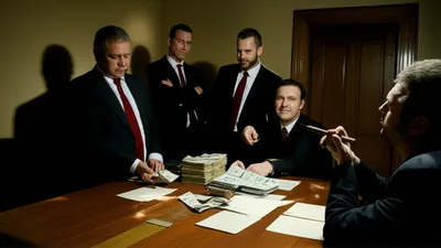 Illustration racketeer - Image 1