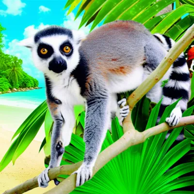 Illustration lemur - Image 1