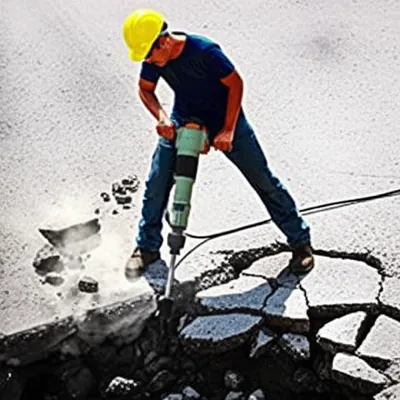 Illustration jackhammering - Image 1