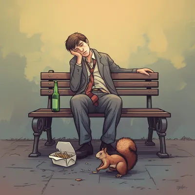 Illustration fou - Image 1