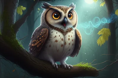 Illustration hooted - Image 1