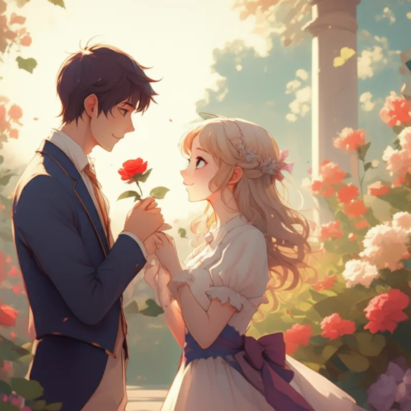 Illustration visuelle de amour: Courtisage, flirt - Image 2