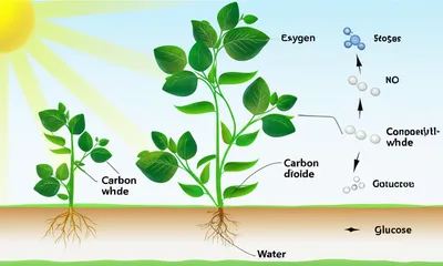 Illustration photosynthesizing