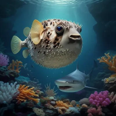 Illustration pufferfish