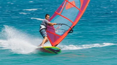 Illustration windsurfer