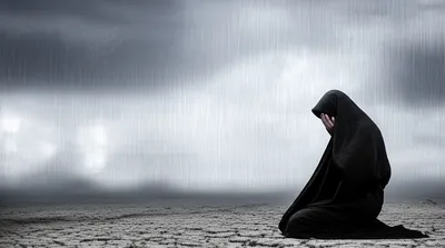 Illustration bewailing