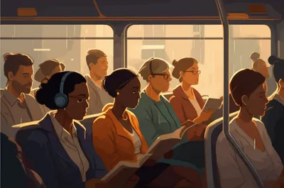 Illustration commuter - Image 1