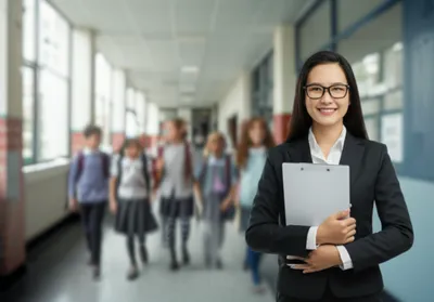 Illustration headmistress