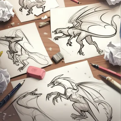 Illustration roughs - Image 1