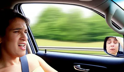 Illustration carsick