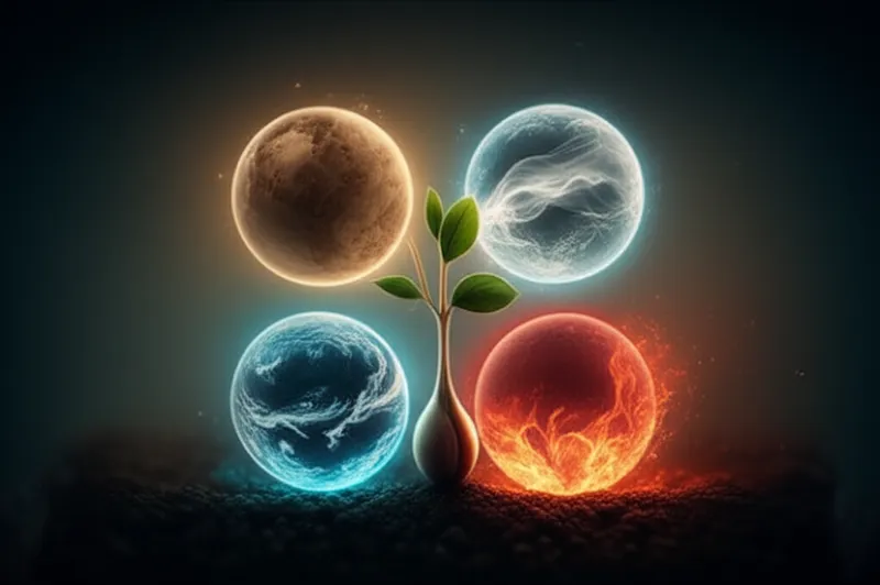 单词"elements"的视觉插图 - 要素, 成分
