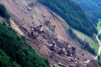 Illustration landslide