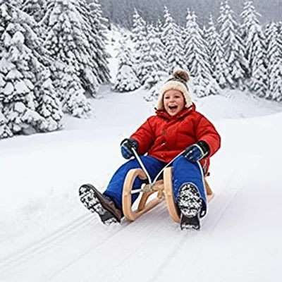 Illustration sledding