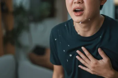 Illustration coughing - Image 1