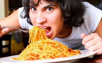 Illustration scoff - Image 1