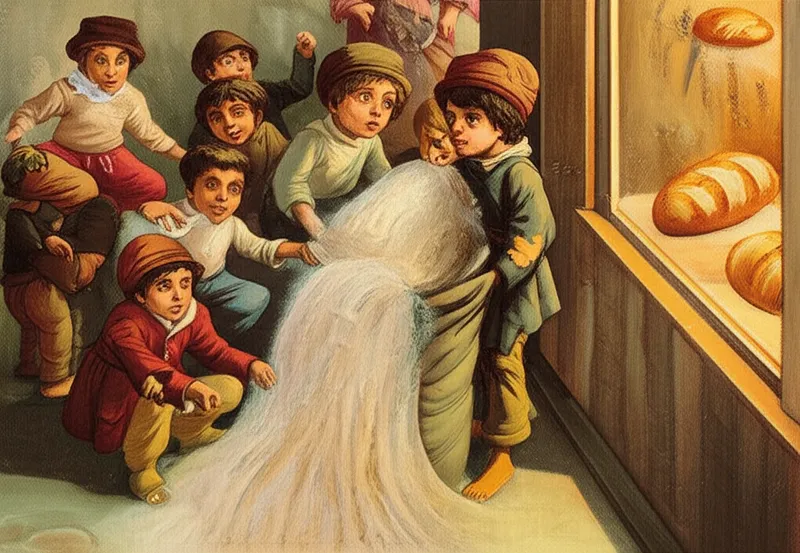 Illustration visuelle de canailles: Farine de qualité inférieure - Image 1