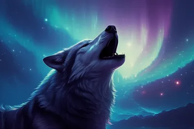 Illustration howling - Image 1