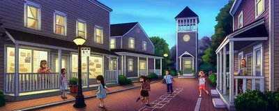 Illustration hometown