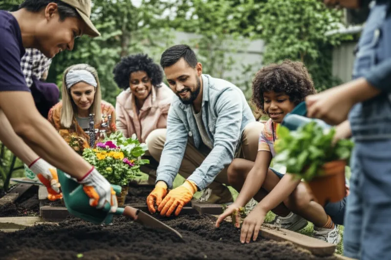 Illustration visuelle du mot « volunteers » - Bénévoles
