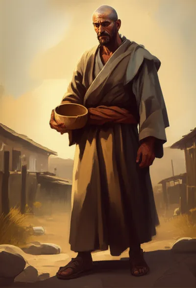 Illustration mendicant - Image 1