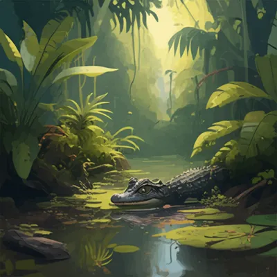 Illustration alligators - Image 1