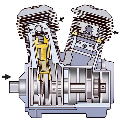 Illustration crankcase