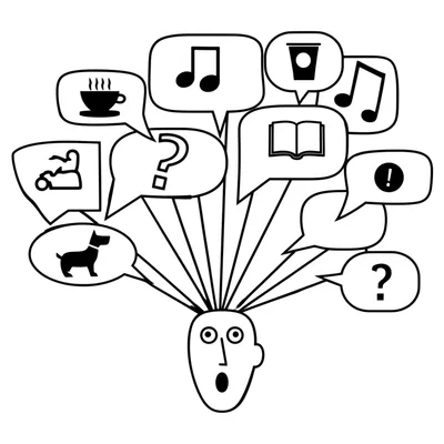 Illustration talkative