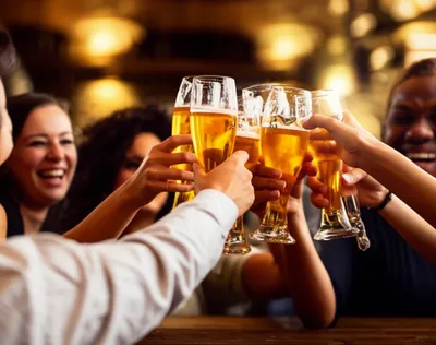 Illustration boozing