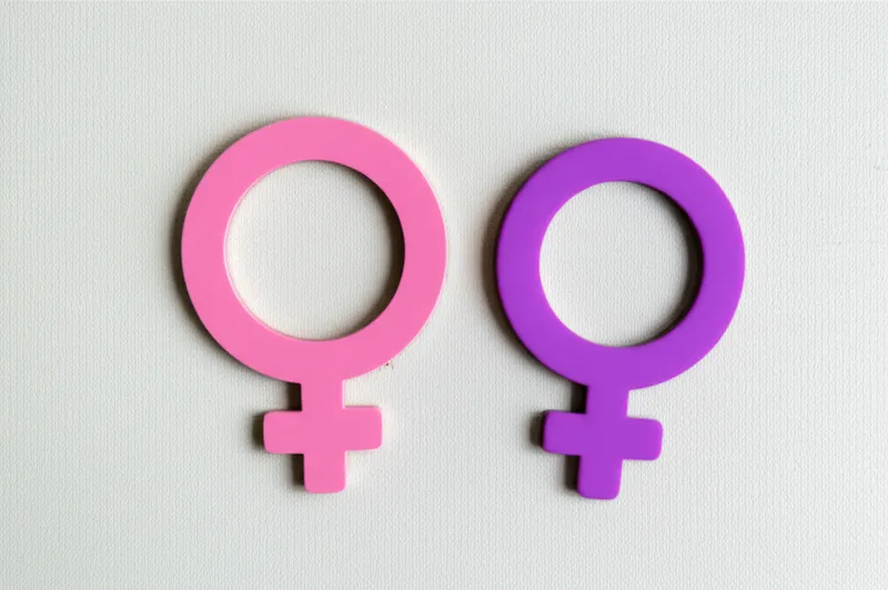 Ilustración visual de la palabra "female" - Mujer