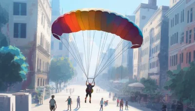 Illustration parachute - Image 1