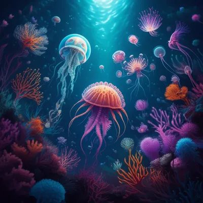 Illustration hydrozoan