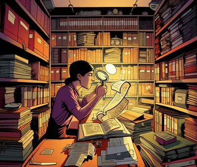 Illustration archivist