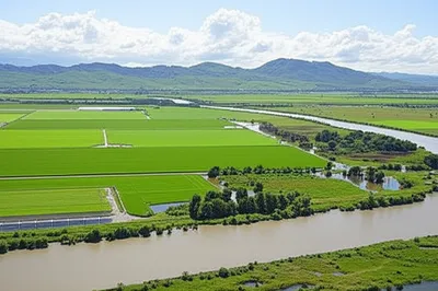 Illustration floodplain