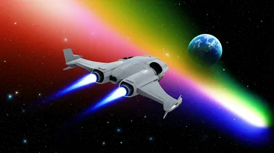 Illustration spaceship