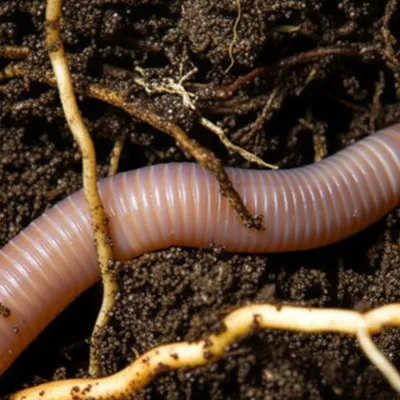 Illustration earthworms