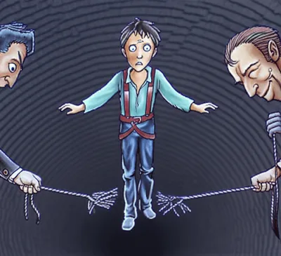 Illustration precarious - Image 1