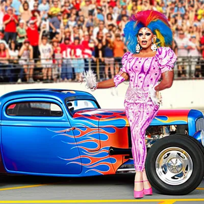 Illustration dragsters - Image 1