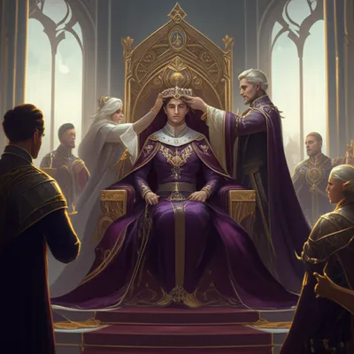 Illustration enthroned