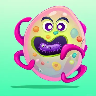 Illustration phagocytize