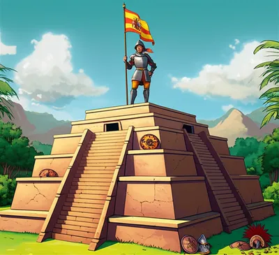 Illustration conquistadors