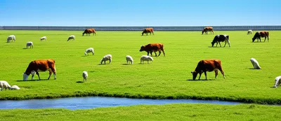 Illustration pastureland