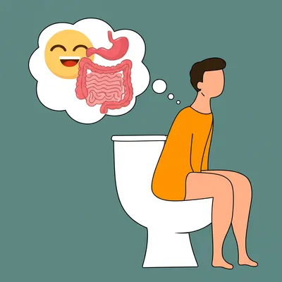 Illustration defecate