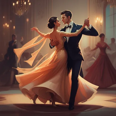 Illustration waltzing - Image 1