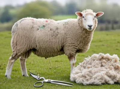 Illustration sheared