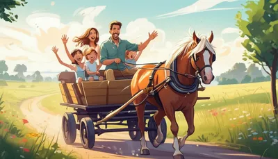 Illustration waggons - Image 1