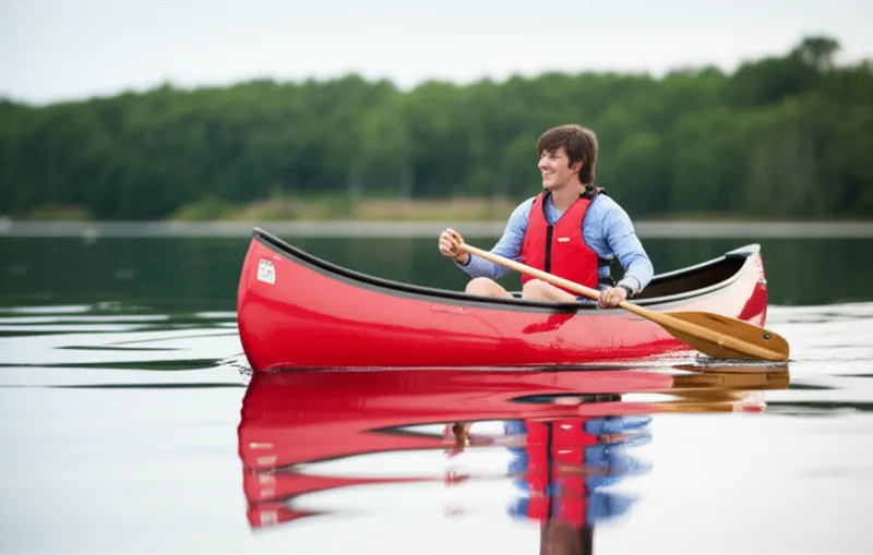 توضيح مرئي للكلمة "paddling" - التجديف