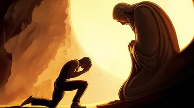 Illustration kneels - Image 1