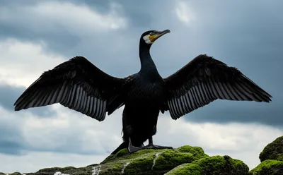 Illustration cormorant